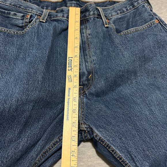 Levis 550 Jeans Mens 38x29 Relaxed Straight Blue Medium Wash 100% Cotton Denim - Picture 11 of 16